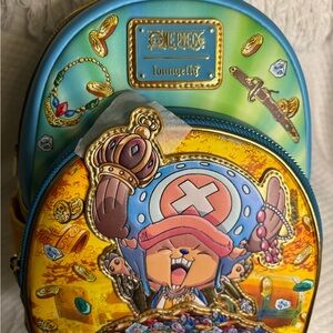 Loungefly One Piece Backpack - Green and Yellow, exclusive.